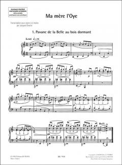 Ma Mere L'oye Piano von Maurice Ravel 