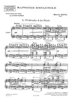 Rapsodie Espagnole Piano von Maurice Ravel 