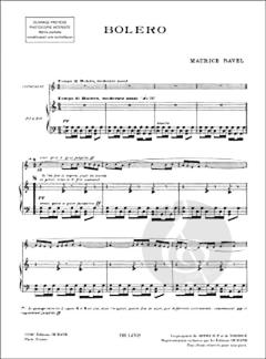 Bolero Clarinette/Piano Transcription Par Patrice von Maurice Ravel 