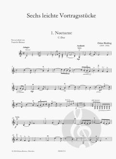 6 leichte Vortragsstücke von Oskar Rieding 