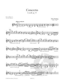 Concerto h-Moll Op. 35 von Oskar Rieding 