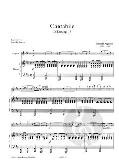 Cantabile Op. 17 von Niccolò Paganini 
