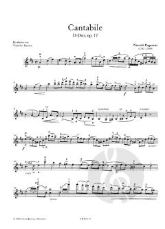 Cantabile Op. 17 von Niccolò Paganini 