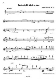 Partita / Fantasie von Elena Firsova für Violine solo im Alle Noten Shop kaufen