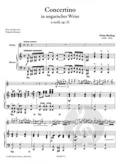 Concertino a-moll Op. 21 von Oskar Rieding 