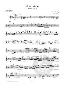 Concertino D-dur Op. 25 von Oskar Rieding 
