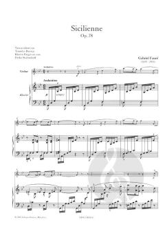 Sicilienne Op. 78 von Gabriel Fauré 