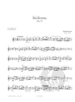 Sicilienne Op. 78 von Gabriel Fauré 