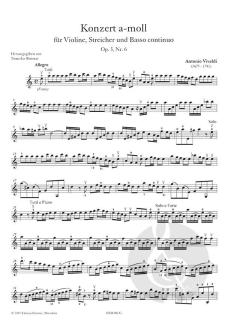 Konzert a-moll Op. 3 Nr. 6 von Antonio Vivaldi 