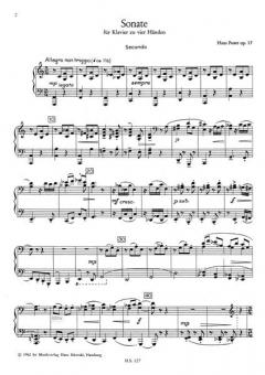 Sonate op. 17 von Hans Poser für Klavier vierhändig im Alle Noten Shop kaufen