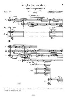 Au plus haut des cieux von Edison Wassiljewitsch Denisow 