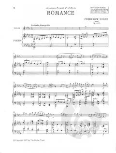 Early Works For Violin & Piano GA VIII/31a von Frederick Delius im Alle Noten Shop kaufen (Partitur)