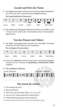 Das ABC des Musikschülers Aufgabe A von G. Pirner 