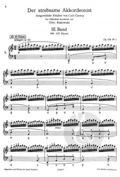 Der strebsame Akkordeonist Band 3 von Carl Czerny im Alle Noten Shop kaufen
