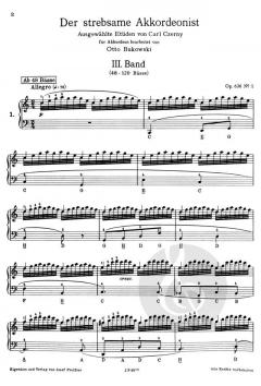 Der strebsame Akkordeonist Band 3 von Carl Czerny im Alle Noten Shop kaufen