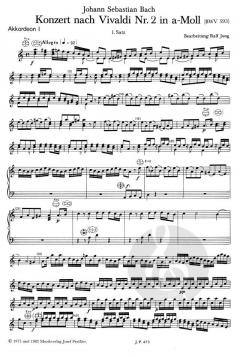 Konzert nach Vivaldi Nr. 2 in A-moll von Ralf Jung 