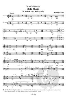 Stille Musik / Stille Nacht für Violine und Klavier / für Violine und Violoncello im Alle Noten Shop kaufen