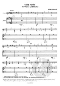 Stille Musik / Stille Nacht für Violine und Klavier / für Violine und Violoncello im Alle Noten Shop kaufen