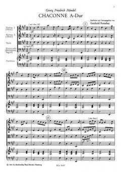 Chaconne A-Dur von Georg Friedrich Händel für Orchester im Alle Noten Shop kaufen (Partitur)