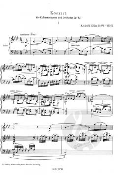 Konzert op. 82 von Reinhold Gliere 