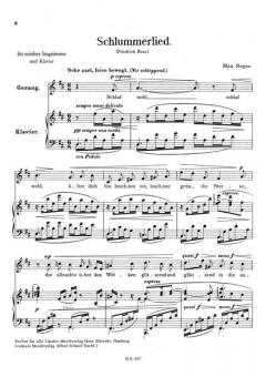 Schlummerlied von Max Reger 