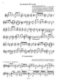 Alte europäische Lautenmusik für Gitarre Heft 1 