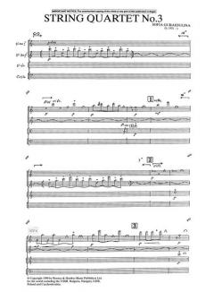 Streichquartett Nr. 3 von Sofia Gubaidulina im Alle Noten Shop kaufen (Partitur) - SI6836