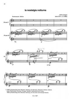 3 Stücke op. 20 von Raimo Kangro für 2 Klaviere vierhändig im Alle Noten Shop kaufen