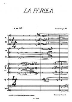 La Parola von Theodor Berger 