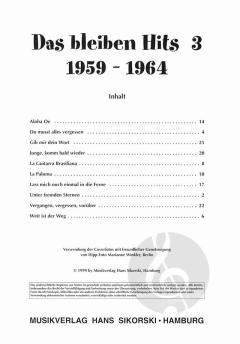 Das bleiben Hits Band 3: 1959-1964 