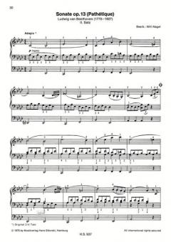 Sätze berühmter Klavier-Sonaten und -Sonatinen von Willi Nagel für elektronische Orgel bearbeitet im Alle Noten Shop kaufen