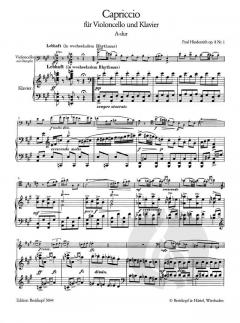 Capriccio A-dur op. 8/1 von Paul Hindemith 
