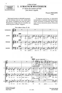 Quatre motets pour le temps de noel (Francis Poulenc) 