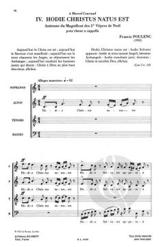 Quatre motets pour le temps de noel (Francis Poulenc) 