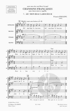 Ah Mon Beau Laboureur Choeur (Voix Mixtes) (Francis Poulenc) 