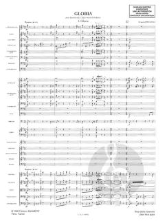 Gloria Pour Soprano Solo, Choeur Mixte et Orchest von Francis Poulenc im Alle Noten Shop kaufen (Partitur)