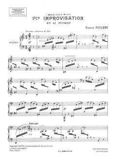 15 improvisations von Francis Poulenc für Klavier im Alle Noten Shop kaufen