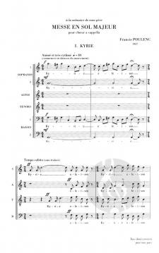 Messe En Sol Majeur pour Choeur Mixte a Cappella (Francis Poulenc) 