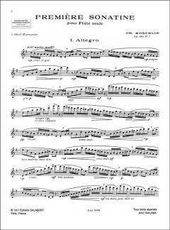 Trois Sonatines pour Flute von Charles Koechlin 