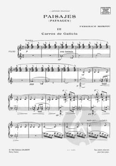 Paisajes Vol.2 Piano von Federico Mompou 