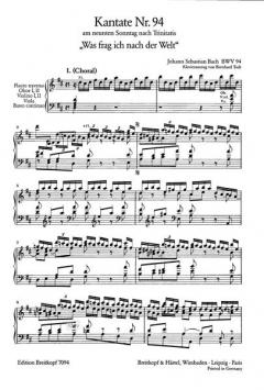 Was frag ich nach der Welt (J.S. Bach) 