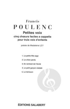 Petites Voix (Francis Poulenc) 