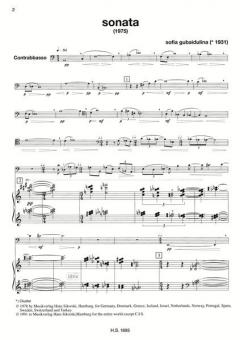 Sonate / Pantomime von Sofia Gubaidulina 