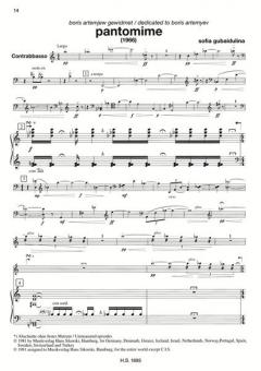 Sonate / Pantomime von Sofia Gubaidulina 