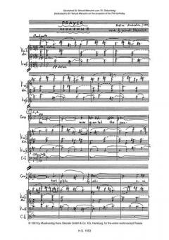 Gebet von Rodion Konstantinowitsch Schtschedrin für gemischten Chor und Orchester nach Worten von Yehudi Menuhin im Alle Noten Shop kaufen (Partitur)