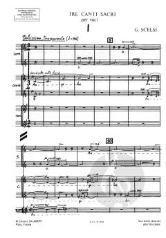 3 Canti Sacri pour Huit Voix Mixtes (Giacinto Scelsi) 