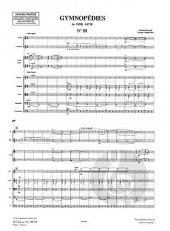 Gymnopedies Nr.1 et Nr.3 Orchestre von Erik Satie im Alle Noten Shop kaufen (Partitur)