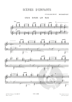 Scenes D'enfants pour Piano von Federico Mompou 