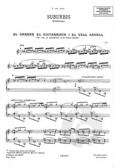 Suburbis Piano von Federico Mompou 