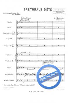 Pastorale D'ete Orchestre Partition von Arthur Honegger im Alle Noten Shop kaufen (Partitur)
